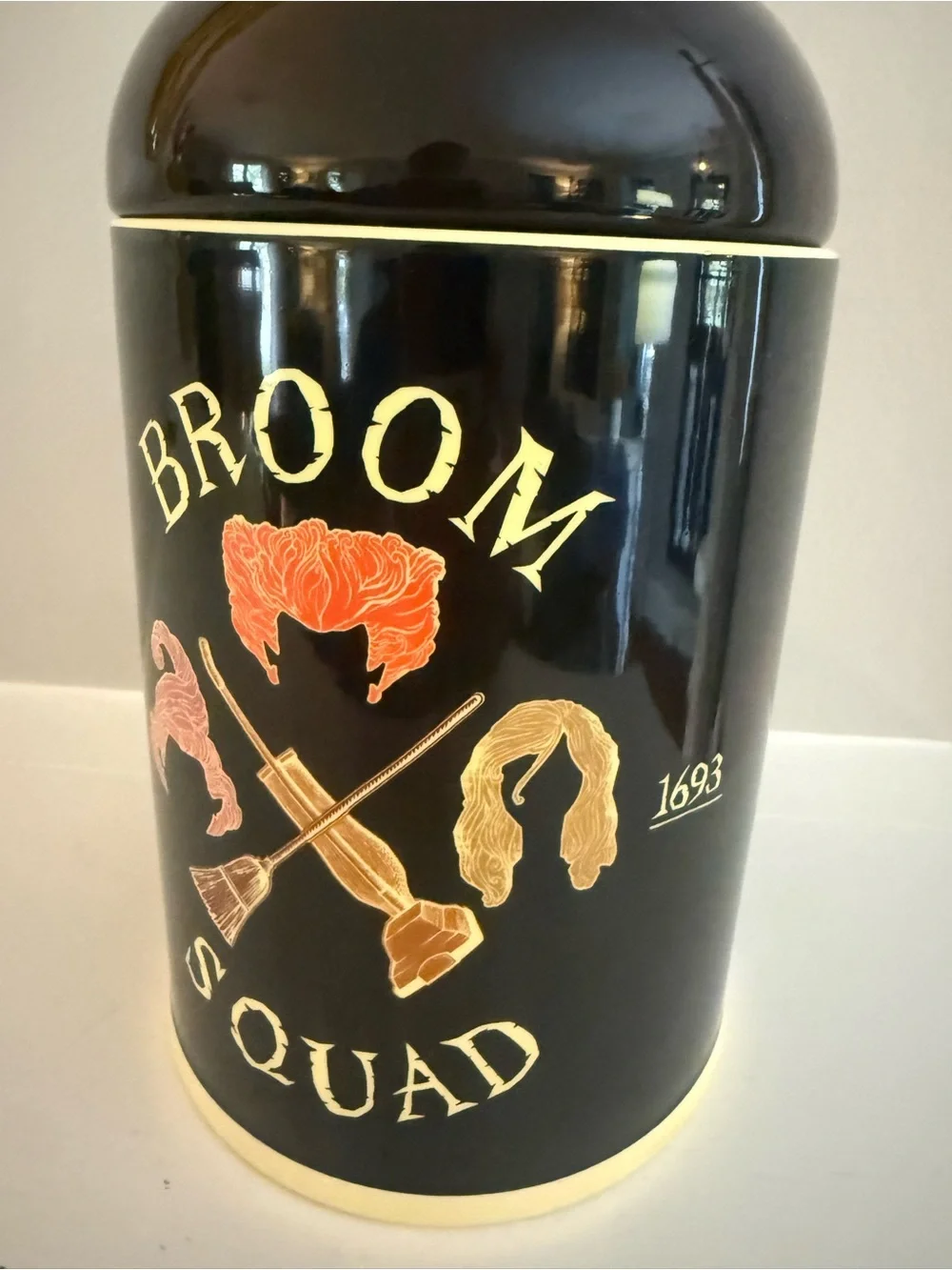 Disney Hocus Pocus Cream Ceramic Collectible Canister